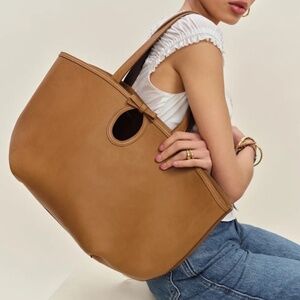Reformation Regina Leather Tote Bag
